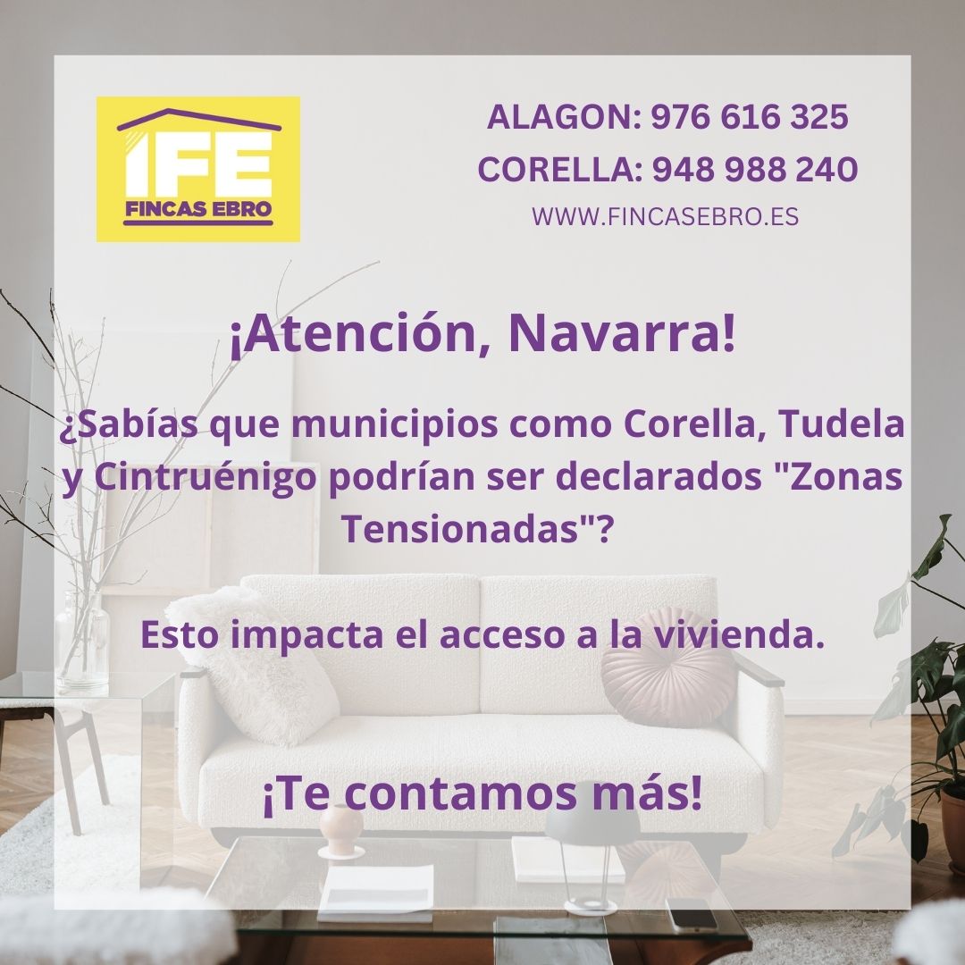 FincasEbro's tweet photo. 🌟 ¡Atención Navarra! Corella, Tudela, Cintruénigo y más podrían ser "Zonas de Mercado Residencial Tensionado". 🏡 ¿Qué significa para ti? Cambios que impactan comprar, vender o alquilar vivienda. En Fincas Ebro, resolvemos tus dudas. 💬
📞 948988240 #ruralesvida https://t.co/Kx0ejRoPPP