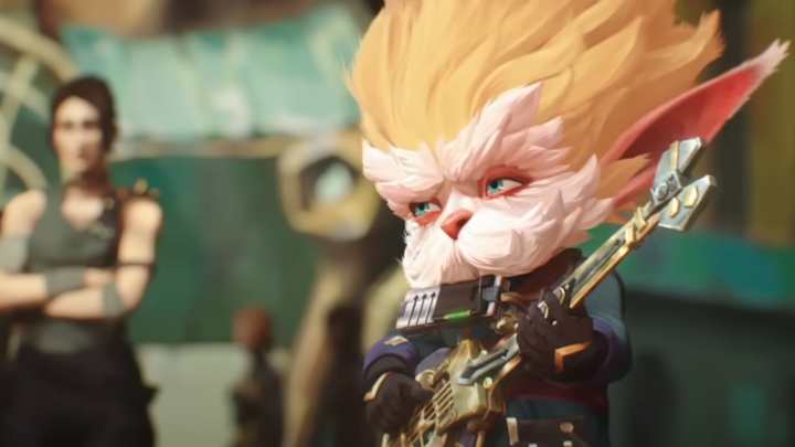 In the german version of arcane Heimer has the same Voice as Spongebob. 

So during his song it was 'Spongebob Campfire song' all over again - the best thing ever 😂

Maybe thats why you should rewatch it in german - at least that episode 😁