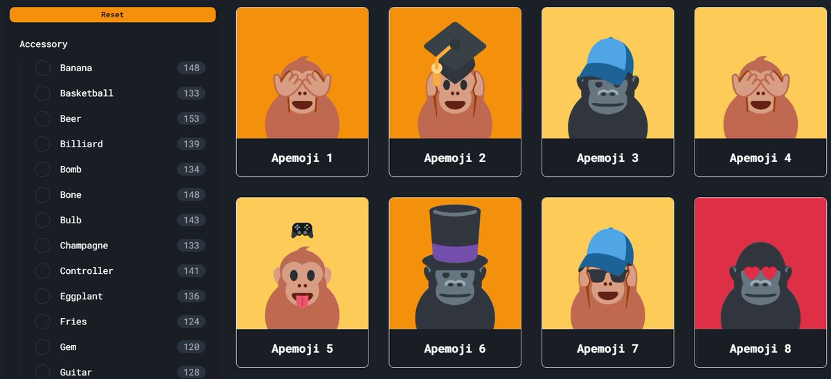 APE X EMOJIS = APEMOJIS

HOUHOUHOU MUCH APE IDEA 🦧

👉 apemojis.com