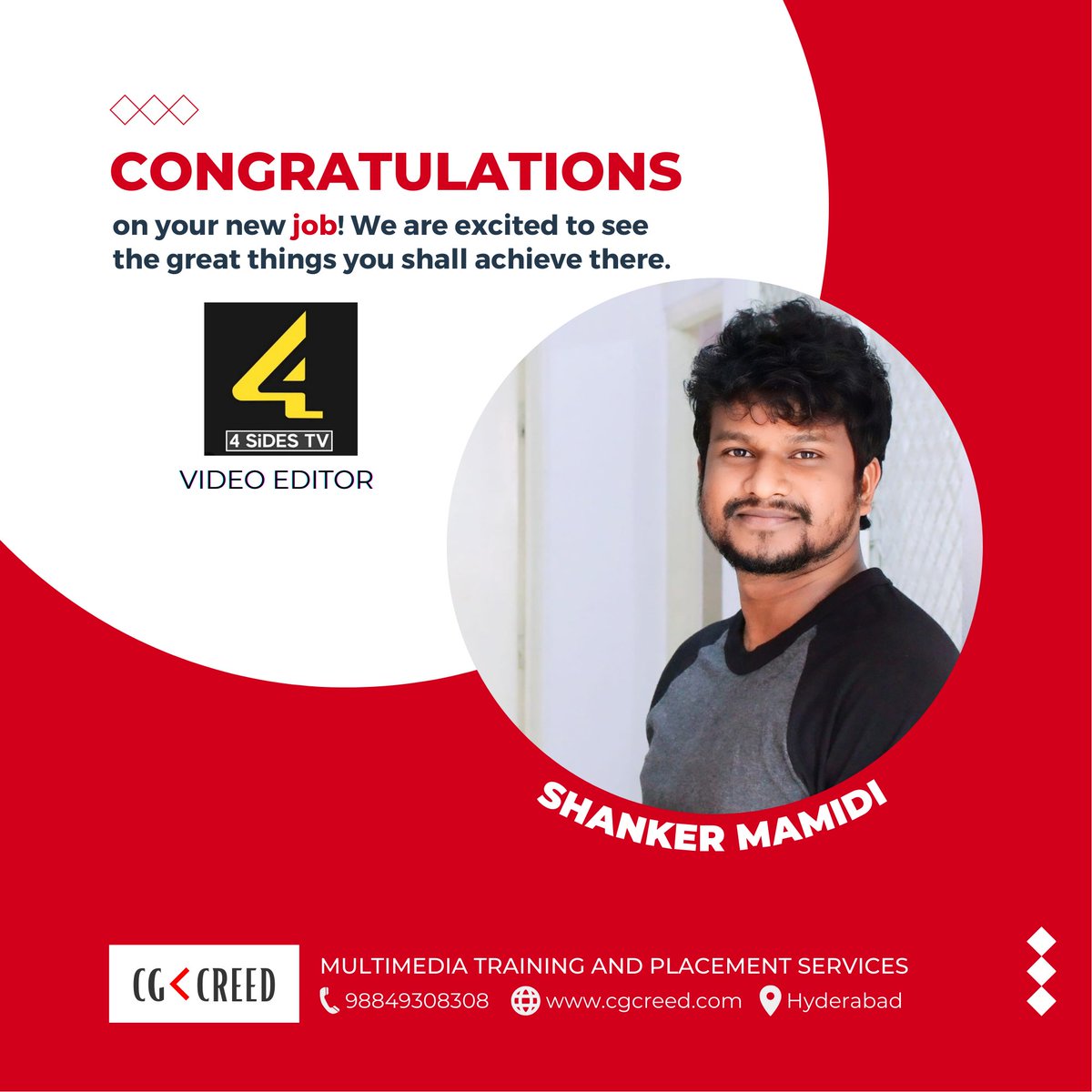 cgcreed_a's tweet photo. Congratulations on your recruitment. Wish you much success ahead.
#vfx #compositor #editor #videoediting #gaming #institute #training #trending #artist #animationacademy #cgcreed #gamingacademy #cgcreed #motiongraphics #3danimators #placement #graphicdesignerlife #4sidestv https://t.co/1k8xAzah7l