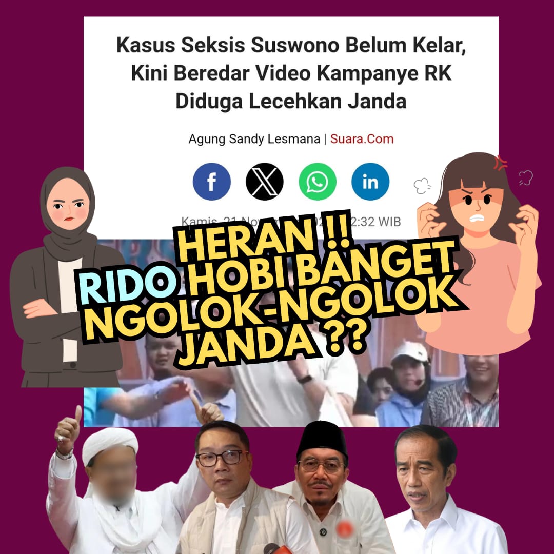 Apa jakarta mau' dipimpin oleh pemimpin yang suka mengolok olok janda???

R1DO Sak1t1 Jendes
ARA SARA for R1DO
Jendes Tolak R1DO
JudOL for R1DO

#R1DO_N1STA_JENDES