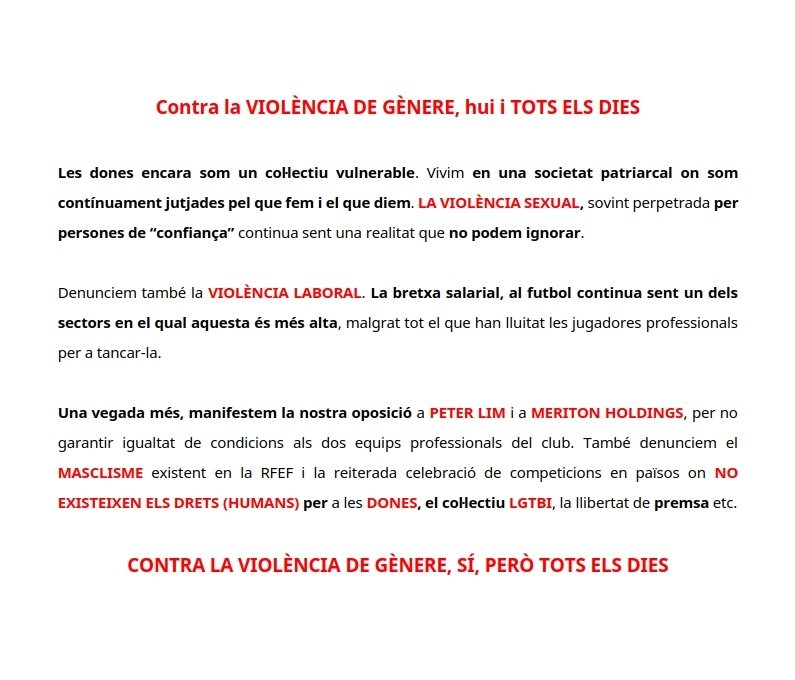 SomCollaBiN's tweet photo. Bon dia!

La lluita contra el masclisme i la violència de gènere ens interpel·la a totes i tots, per això hui #25N, volem compartir amb vosaltres este text. https://t.co/23Ky4crWoB