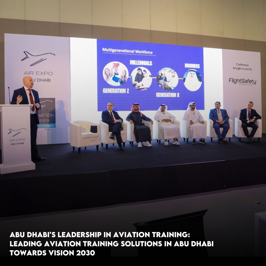 ABUDHABIAIREXPO's tweet photo. We had a wonderful time listening to incredible speakers at #AirExpoAbuDhabi! From groundbreaking discussions highlighting the latest aviation training technology, innovation, women in aviation, and advanced air mobility - this year was truly a celebration of aviation excellence! https://t.co/38emdnlWQ9