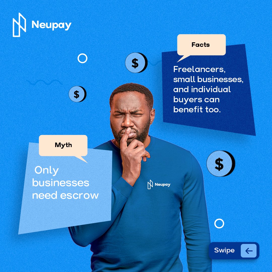 neupayHQ's tweet photo. Common misconceptions about escrow payment.
Launch day is upon us.....

Happy New Monday

#neupay #neupayescrow #escrowpayment https://t.co/aYogwVYzSi