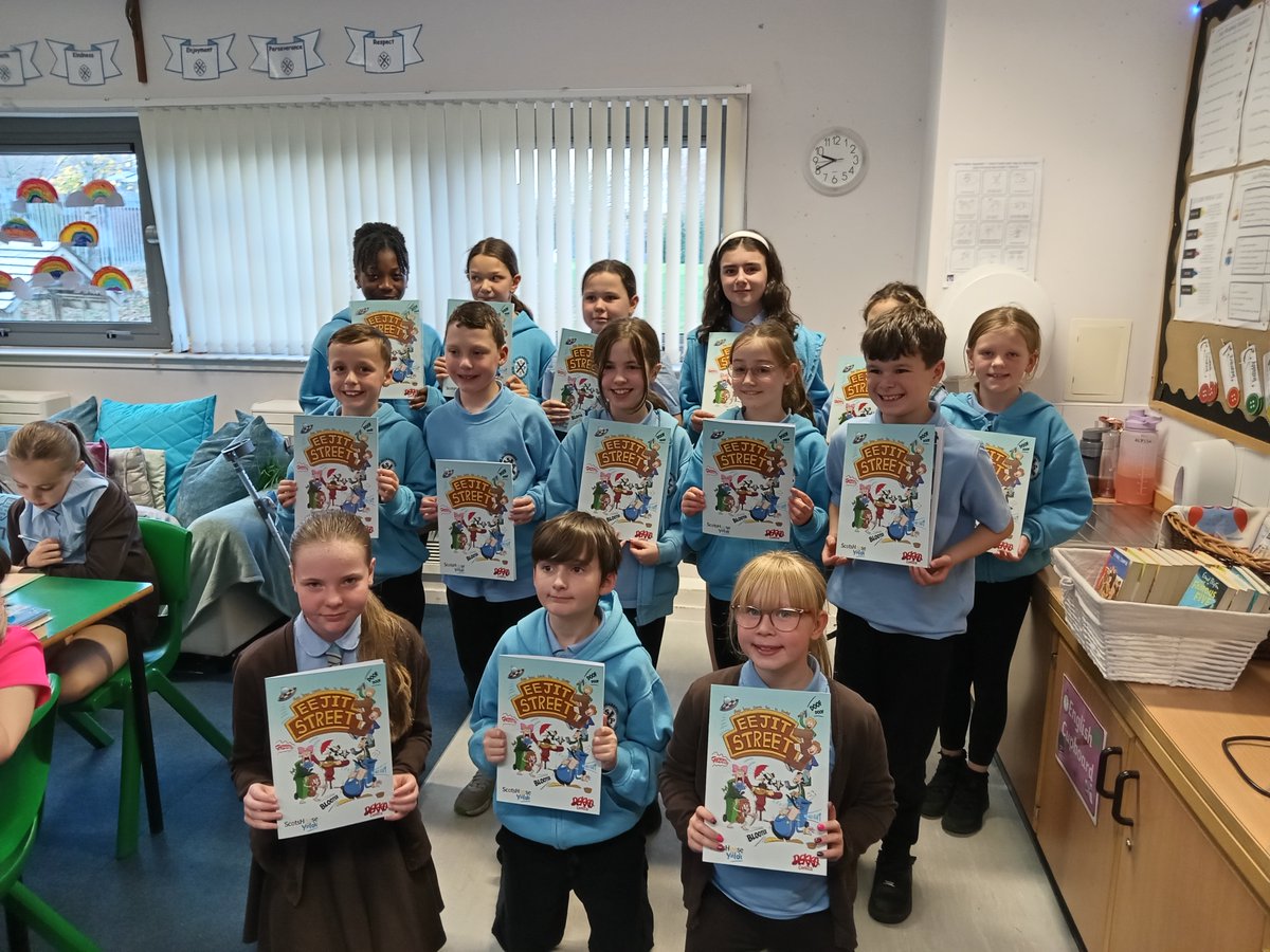 ScotsHoose Yaldi (@scotshooseyaldi) on Twitter photo The weans in P6 at St Elizabeth's PS, Hamilton were up tae high doh tae get their free copies o Eejit Street 3. The best comics in Scots for schools online and in print fae scotshooseyaldi.com/primary/comics/
<a href="/YaldiBooks/">Yaldi Books</a> <a href="/Glasgowlangs/">Glasgow Languages 🌈❤🌍🌻</a> <a href="/DekkoComics/">Dekko Comics</a> The weans in P6 at St Elizabeth's PS, Hamilton were up tae high doh tae get their free copies o Eejit Street 3. The best comics in Scots for schools online and in print fae scotshooseyaldi.com/primary/comics/
<a href="/YaldiBooks/">Yaldi Books</a> <a href="/Glasgowlangs/">Glasgow Languages 🌈❤🌍🌻</a> <a href="/DekkoComics/">Dekko Comics</a>