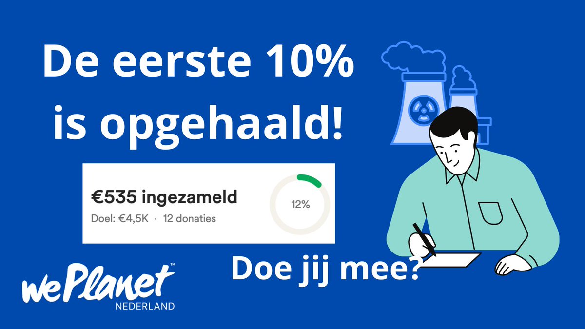 Dit weekend hebben we de eerste 10% van ons doel al bereikt om Nederland mee te laten doen aan het volgende Public Attitudes toward Clean Energy onderzoek. Doe jij mee?

👉 gofund.me/117d7d84