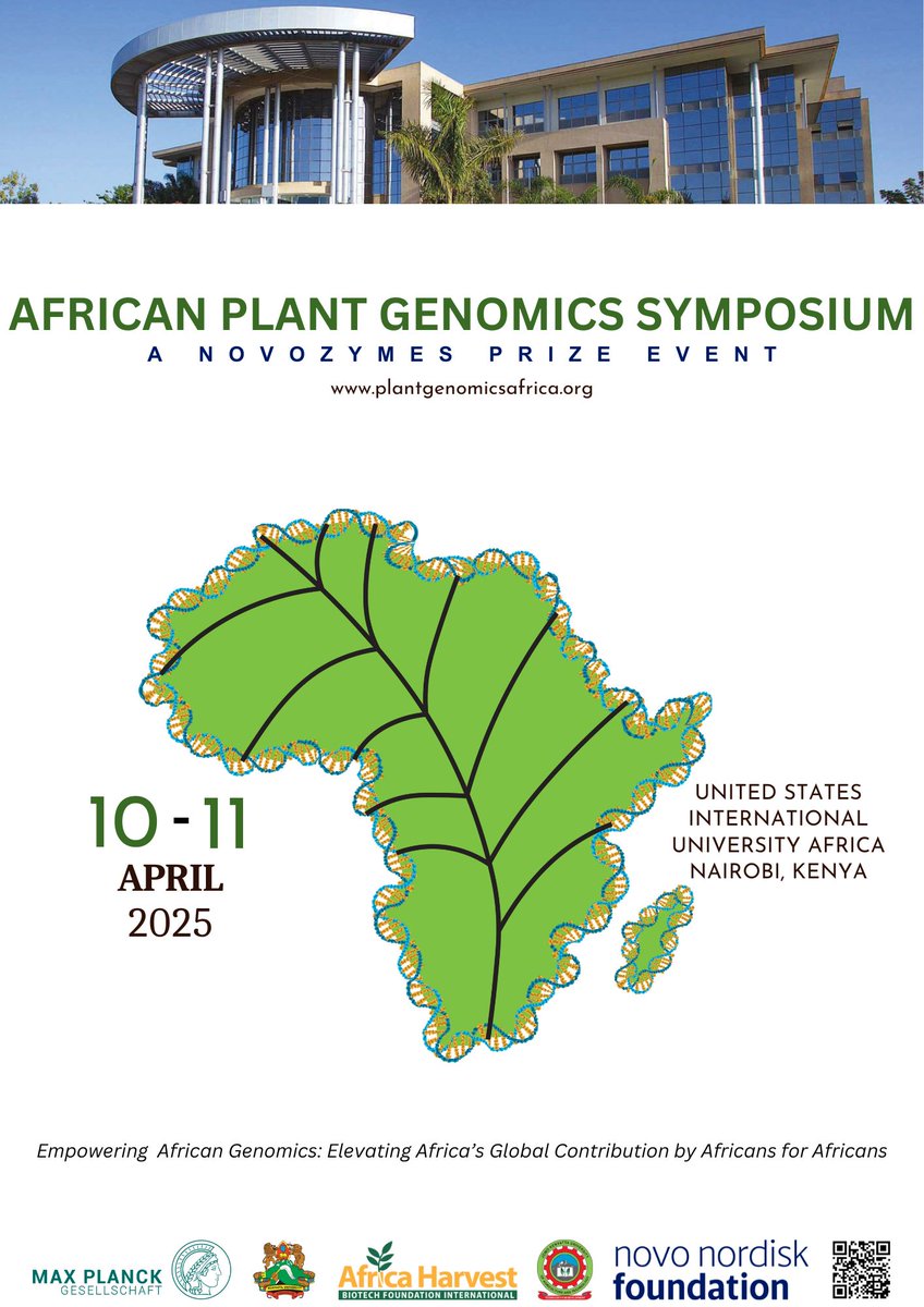 AfricanPlantGen's tweet photo. It's happening! Registration is now open on our website. Save the date for the first ever Africa Plant Genomics Symposium, 10-11 April 2025. More info at https://t.co/5Pzu0GqHzC https://t.co/PlFS54zOhZ