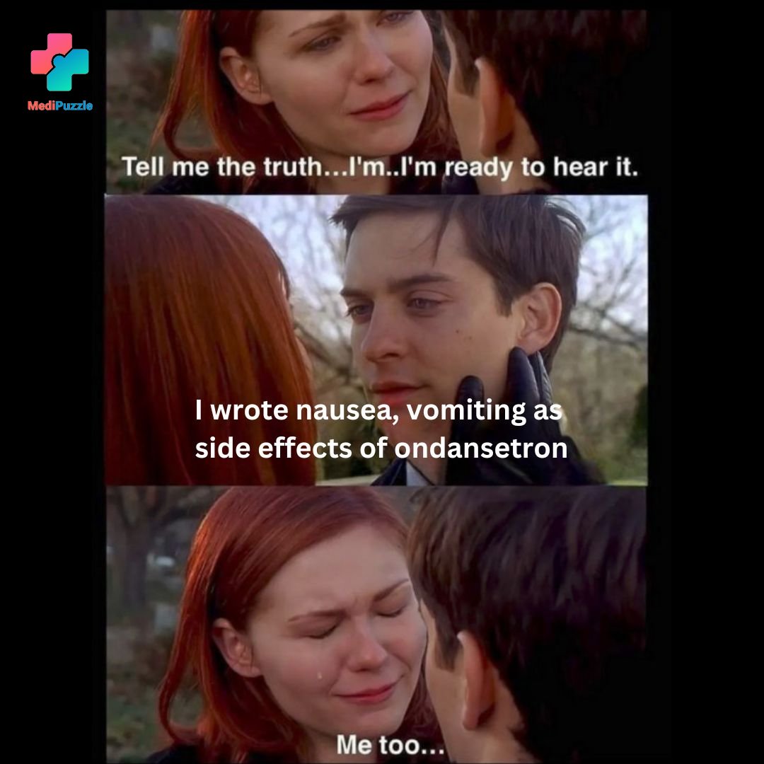 How often does the side effects of drugs trouble you?

Side effect: Nausea, vomiting and diarrhea ?

Learn pharmacology while playing games at medipuzzle.com

#medicine #pharmacology #drugstwt #pharmacist #doctor #nurse #MedEd #match2025 #USMLE #MedX #MedTwitter #Dentist