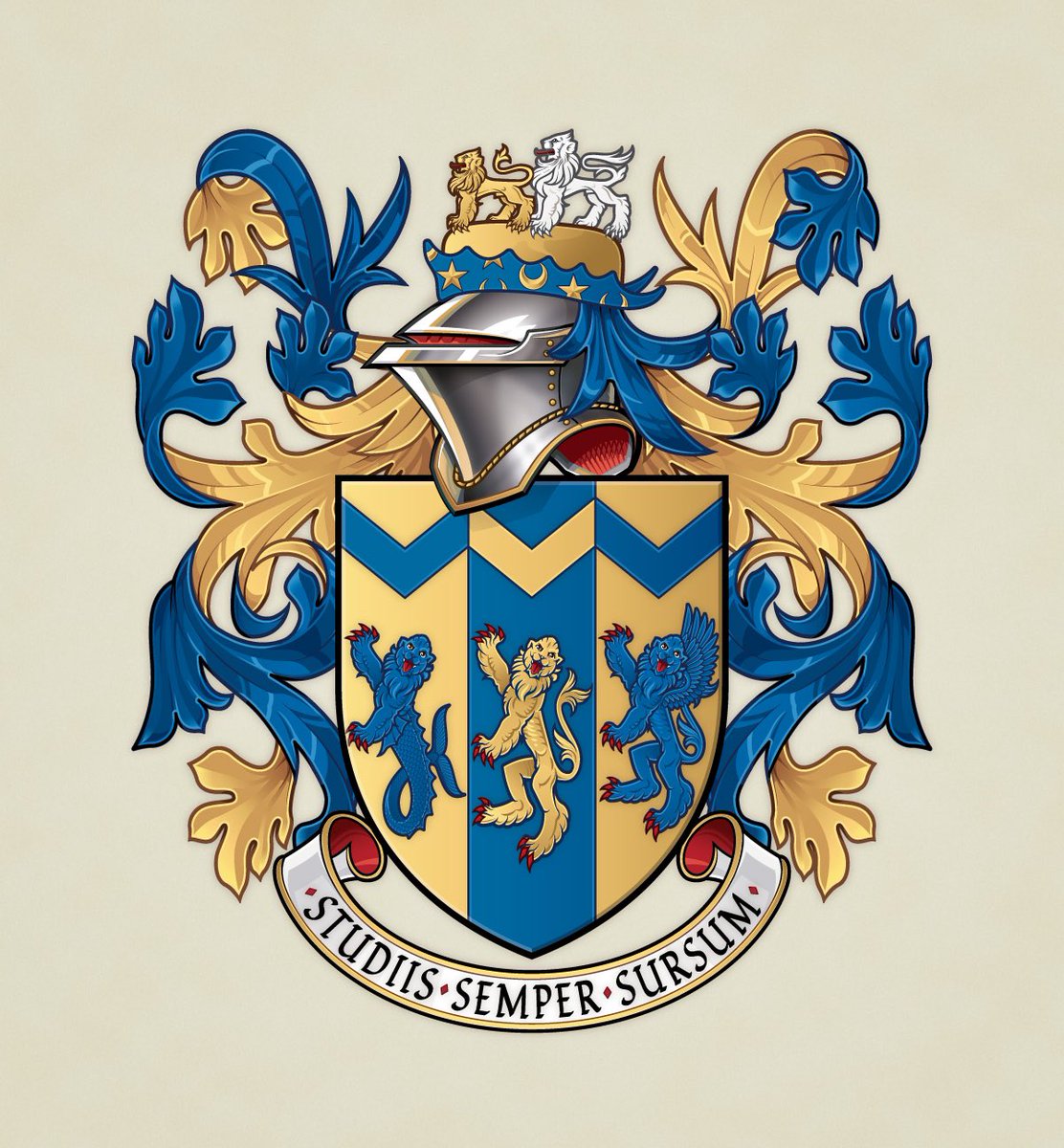 86griff's tweet photo. Arms of the Cadet Vocational College designed by @digitalheraldry - soon to feature in The Herald, the blog of @TheHeraldrySoc https://t.co/jqzljxn9uS