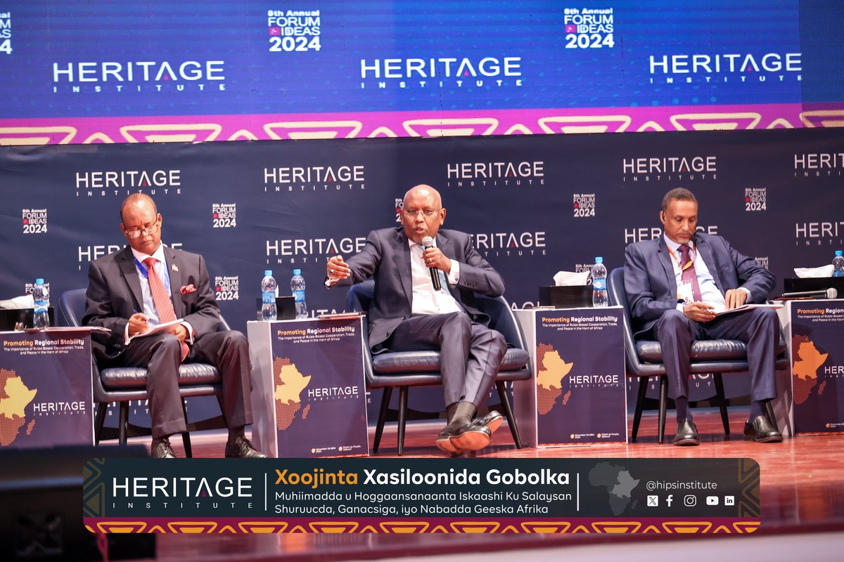 HIPSINSTITUTE's tweet photo. “True stability comes when all nations, large and small, have a stake in the rules that govern them. The inclusion of diverse voices ensures that solutions are sustainable and broadly supported. In this spirit, we have created the Horn of Africa Initiative. This initiative focuses on enhancing economic cooperation, improving fiscal management, and addressing pressing regional issues such as poverty, unemployment, infrastructure development, and climate change.”
— H.E. Ilyas Dawaleh, Minister of Finance, Djibouti
#AFI2024 #Djibouti #HeritageForum #RegionalCooperation #RegionalStability