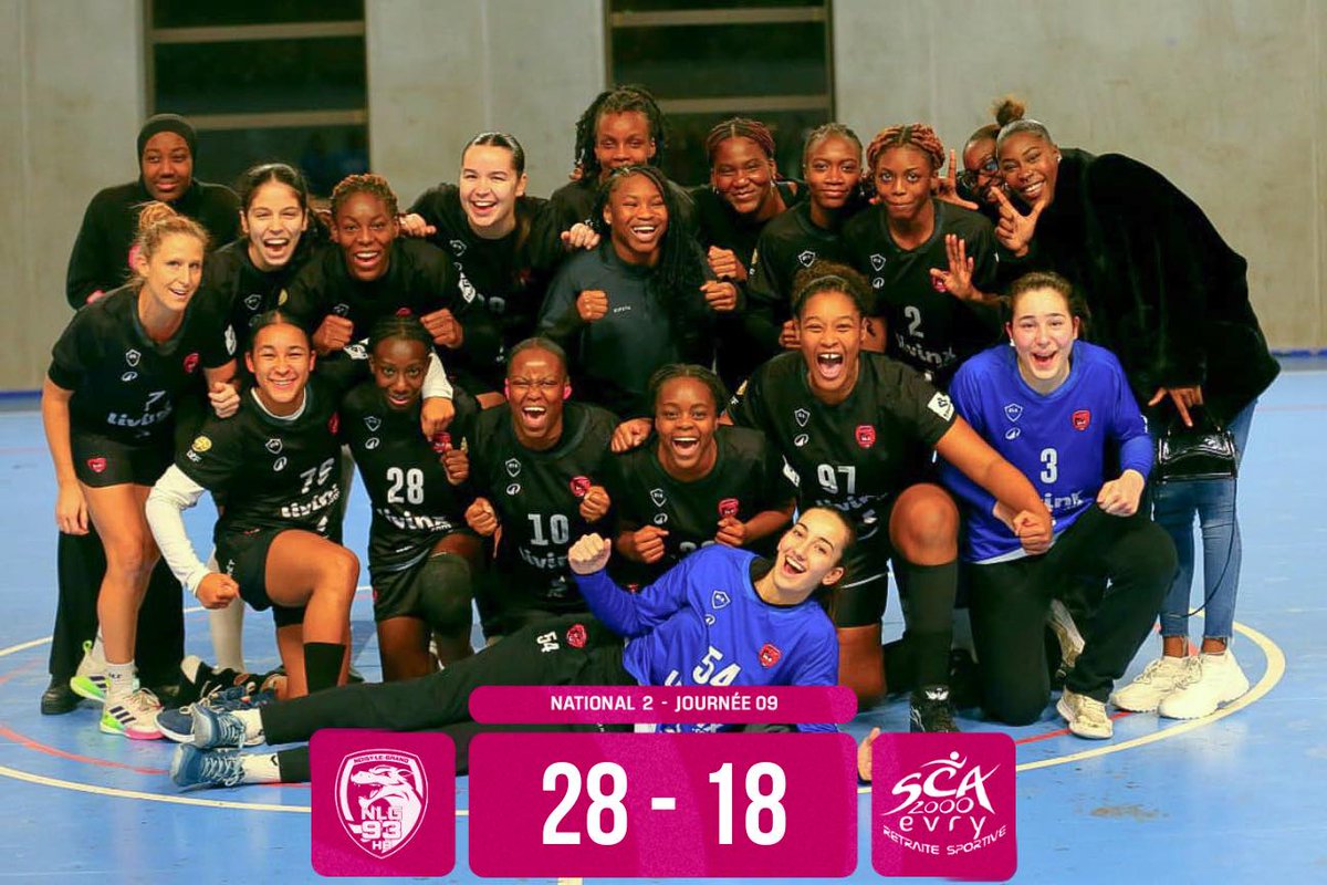 𝗩𝗶𝗰𝘁𝗼𝗶𝗿𝗲 𝗱𝗲 𝗹𝗮 𝗡𝟮 ✅

Notre équipe réserve s’est imposée 28 à 18 face à Évry.
Une troisième victoire de rang qui s’est dessinée dès le début du match. Nos louves menaient 17 à 4 à la mi-temps.

💜🖤