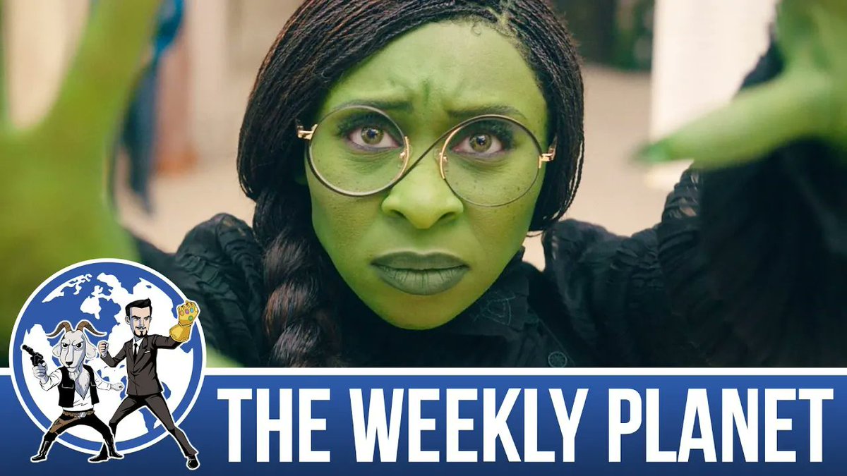 TheWeeklyPlanet's tweet photo. *ring ring*

Hello, there's a new #Wicked episode of this podcast. Plus big movie news, trailers and maybe too many riffs. Thanks for listening!

https://t.co/G58lZXEal6 
#weeklyplanetpod https://t.co/kJkfn5tsgV