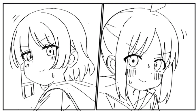 目配せだけで通じ合うの良いよね 