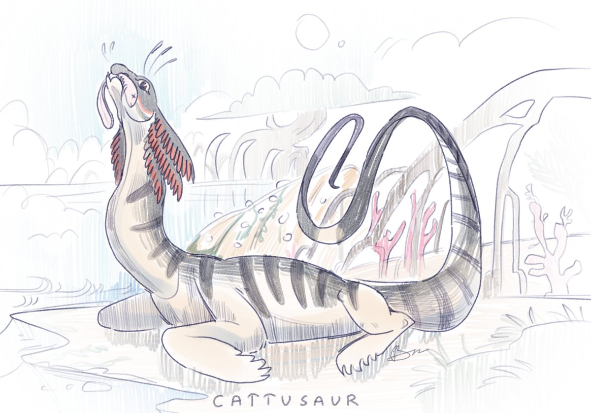 Cattusaur's tweet photo. U`voon, creature from my project ^w^ https://t.co/2czx5SOqfg