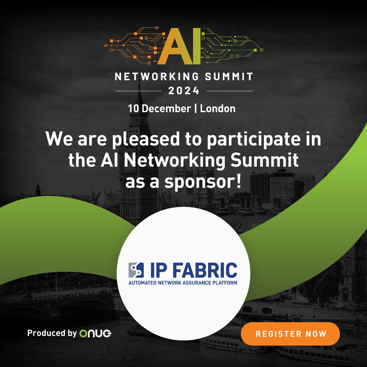 2024 may be coming to an end, but the events are not just yet!

We will be at the AI Networking Summit in London on 10th December. Interesting in learning more about Automated Network Assurance? Come say hi!

#NetworkAssurance #ONUG #NetworkAutomation #AI