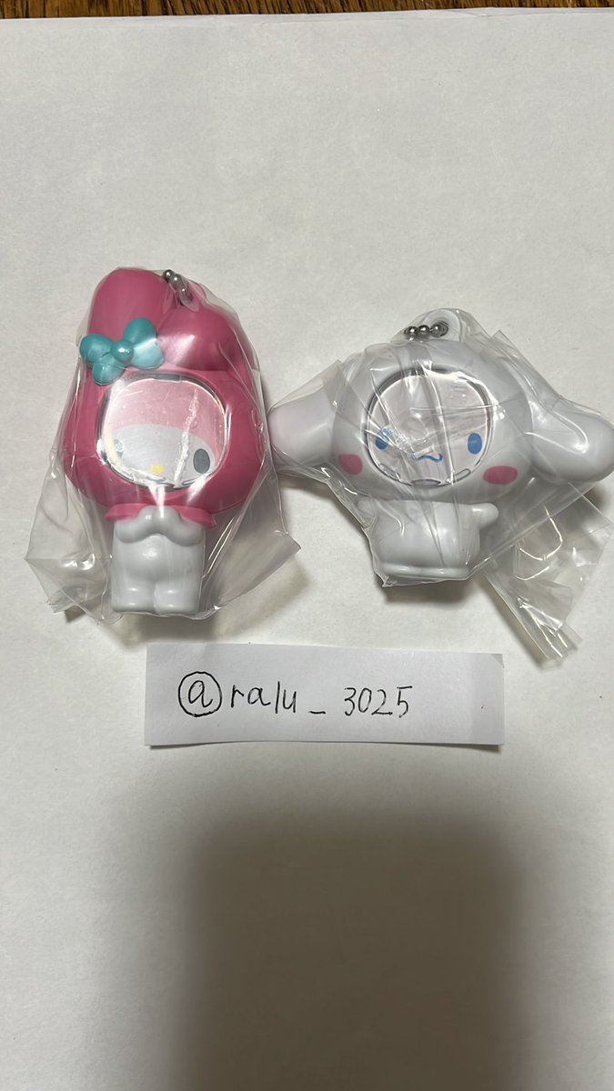ralu_3025's tweet photo. @3ionyal @1 はじめまして。
検索から失礼致します。
シナモンとマイメロ所持しております。
クロミとキティ2:2で交換していただきたいのですが可能でしょうか？？ https://t.co/lkQOSCxyEd