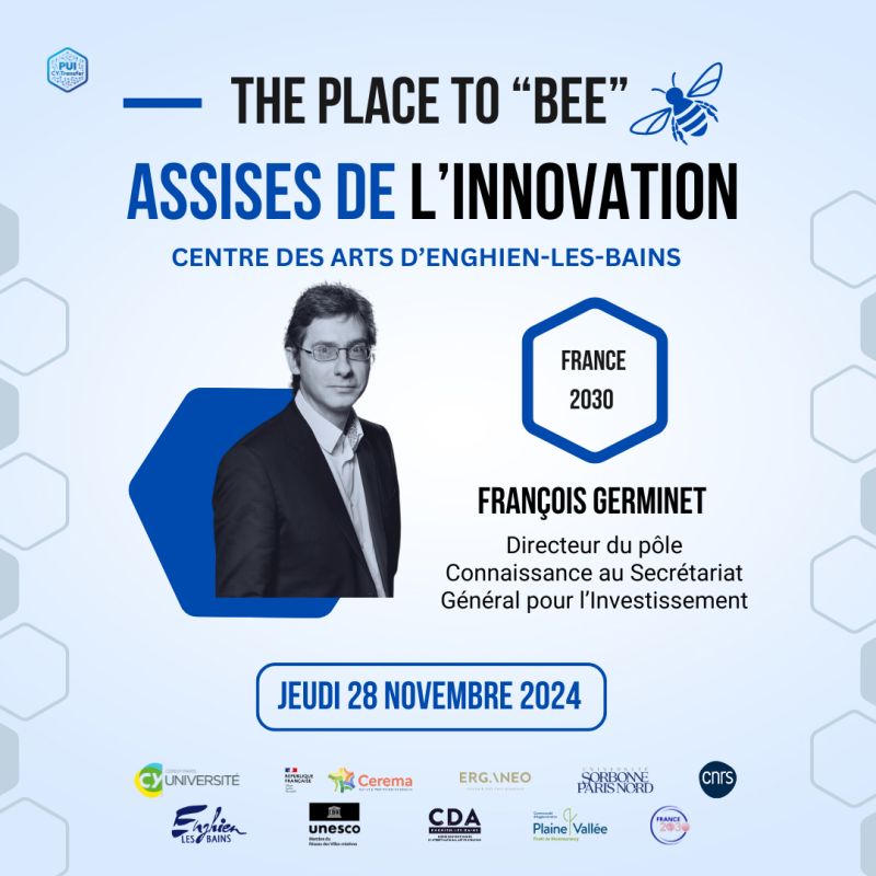FChatellard's tweet photo. Passionné(e) par l'innovation, l'éducation et l'avenir ?
Rejoignez les Assises de l'Innovation le 28 nov., au @centredesarts95  @EnghienlesBains, pour 1 rencontre exceptionnelle avec F. Germinet, dir. du Pôle Connaissance au SGPI, de France 2030. #innovation #PUI #CY #USPN https://t.co/FOEaxTSuBl