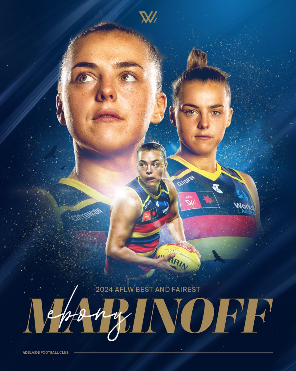 There's nobody more deserving. Your 2024 AFLW Best and Fairest winner 🏅