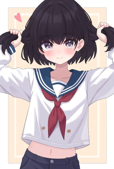 男の娘の手ツインテ 