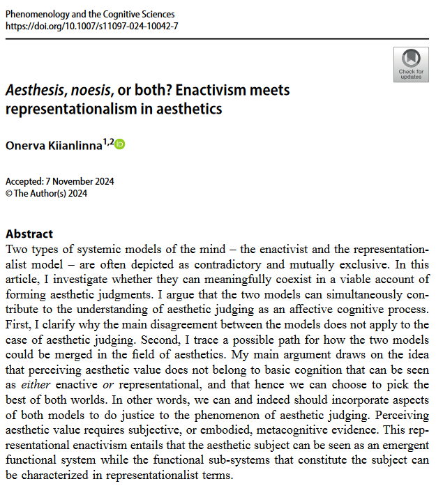 📢🌟Our heartiest congratulations to KLI Writing-Up Fellow Onerva Kiianlinna kli.ac.at/en/people/curr… on her new paper!! 🌟👏👏👏💐✨
Onerva is also defending her PhD Thesis today, this very moment! We wish Onerva the best of luck on this very big day!🍀🍀🍀