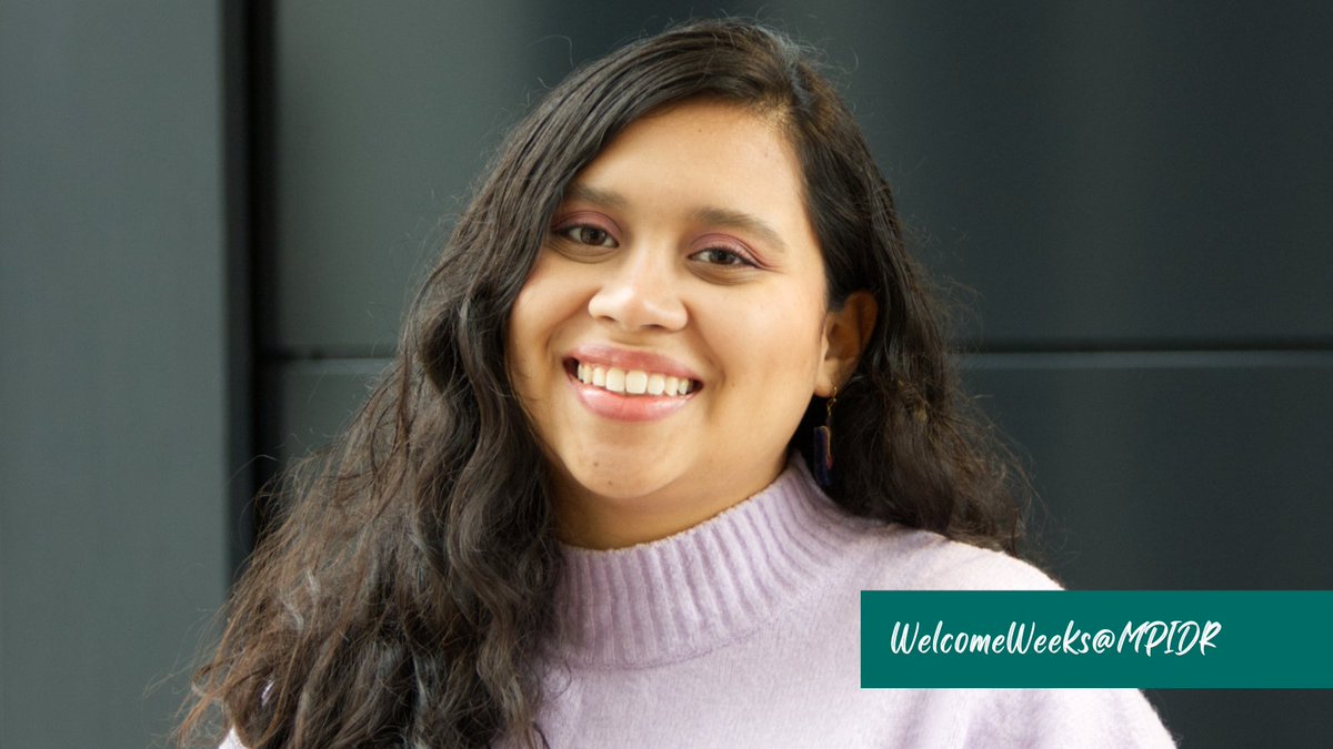 MPIDRnews's tweet photo. WelcomeWeeks @MPIDRnews! The Lab of #Population Dynamics and Sustainable Well-being welcomes Abigail Tun Mendicuti @abiitun for the last two years of her PhD in #Rostock. She is studying attitudes towards migrants &amp; the role of the #family in #migration. https://t.co/jj0IhqkAOt https://t.co/BzP49IUmse