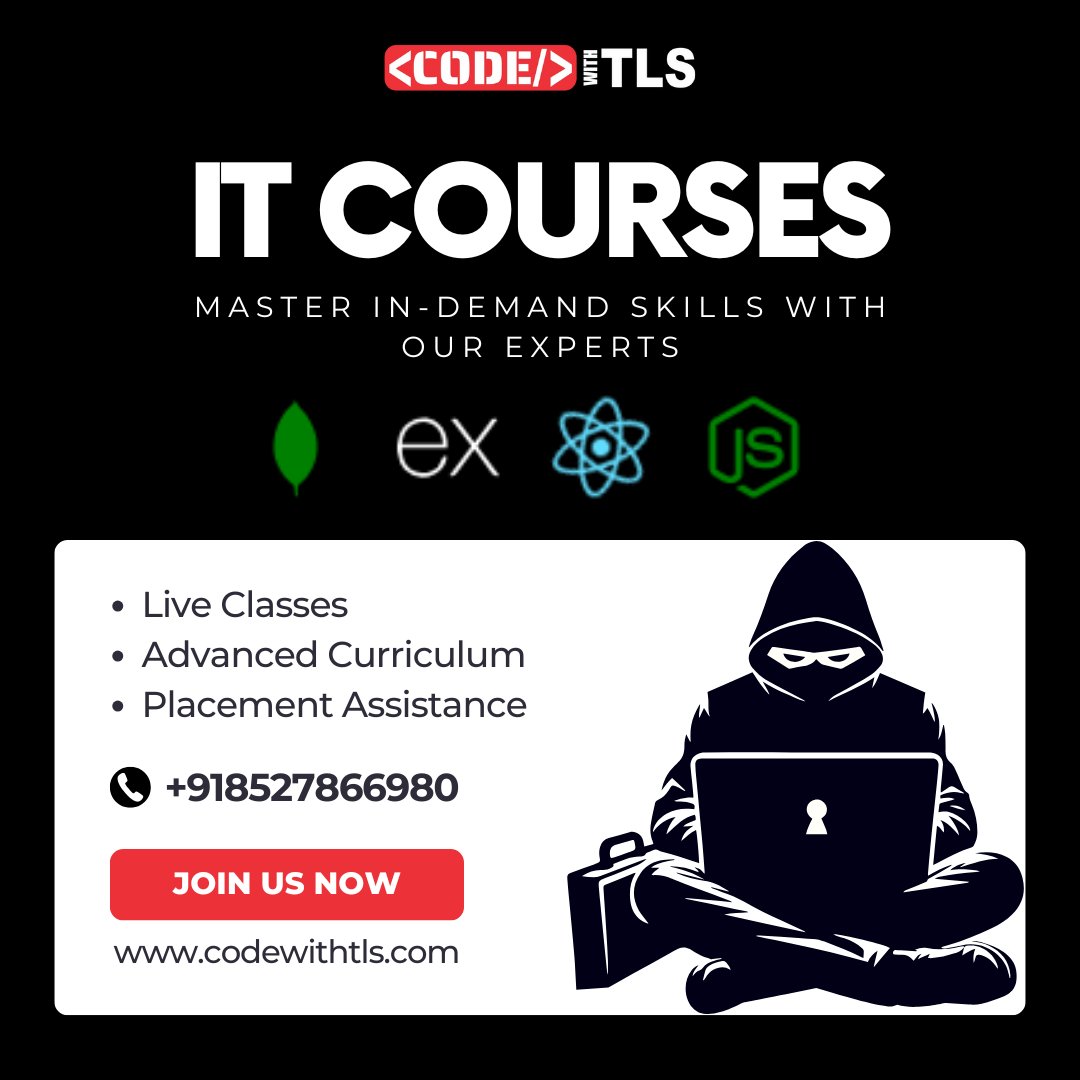 codewithtls's tweet image. Start your coding journey today at @codewithtls ! Master DSA, app development, and more.

 Call us now: +91 8527866980
 Visit: codewithtls.com

#LearnToCode #CodingLife #DSA #WebDevelopment #AppDevelopment #TechSkills #CodeWithTLS #ProgrammingCourse #TechEducation