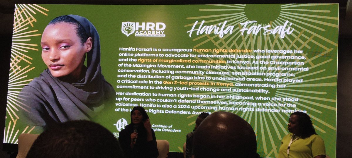 judykipkenda (@judykipkenda) on Twitter photo I am deeply honored as a woman HRD to sit and be inspired and motivated by <a href="/Honeyfarsafi/">Hanifa 🇵🇸 🇵🇸</a> at the #9thHRDAcademy
Have you heard this woman speak??? Have you??? I am moved I am deeply honored as a woman HRD to sit and be inspired and motivated by <a href="/Honeyfarsafi/">Hanifa 🇵🇸 🇵🇸</a> at the #9thHRDAcademy
Have you heard this woman speak??? Have you??? I am moved