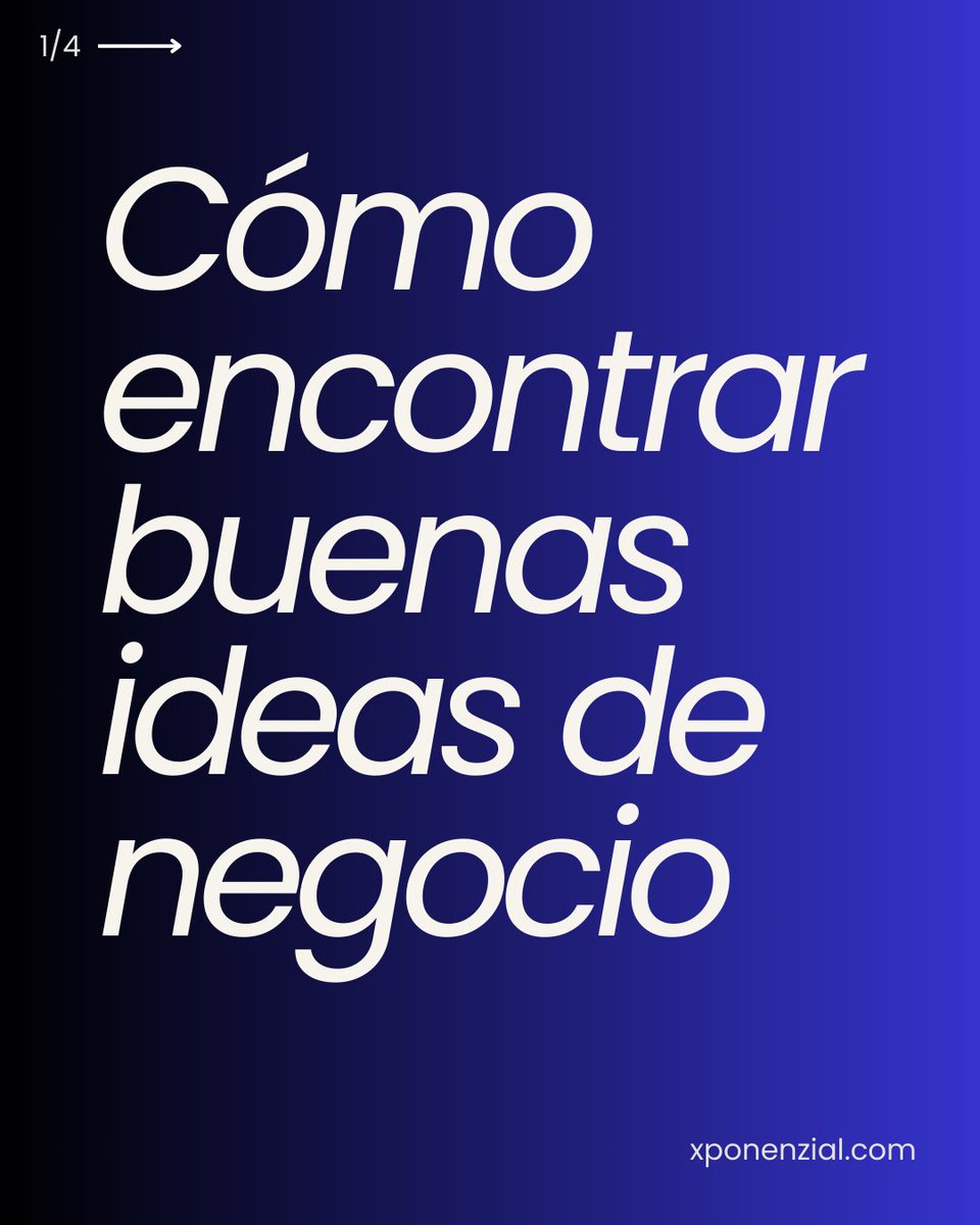 Xponenzial's tweet photo. Si quieres encontrar ideas de negocio que funcionen, no busques ideas, busca problemas. Si! Problemas. Y por supuesto, solución a los mismos.
#ideasdenegocio #negocios #emprendimiento #empredimientodigital https://t.co/N0gVyLAFFU