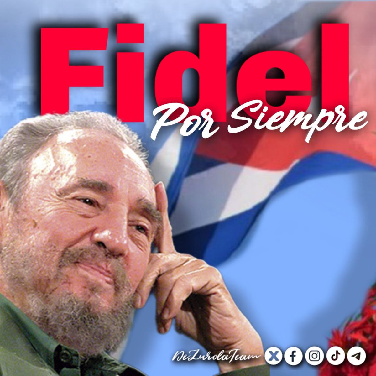 Hoy y siempre los agradecidos te acompañaremos
#FidelPorSiempre