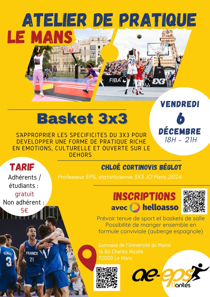 Chloe_Beg's tweet photo. On vous attend nombreux pour vous approprier la pratique du 3x3 en EPS ou à l'AS ! @AEEPS https://t.co/I0YtvO88Fs
