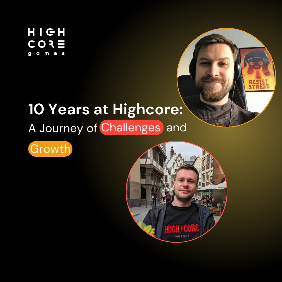 Celebrating 10 incredible years at Highcore! 🎉 
Read the inspiring stories of two of our colleagues as they share their journey, challenges, and growth. 
highcore.io/news/detail/10…
