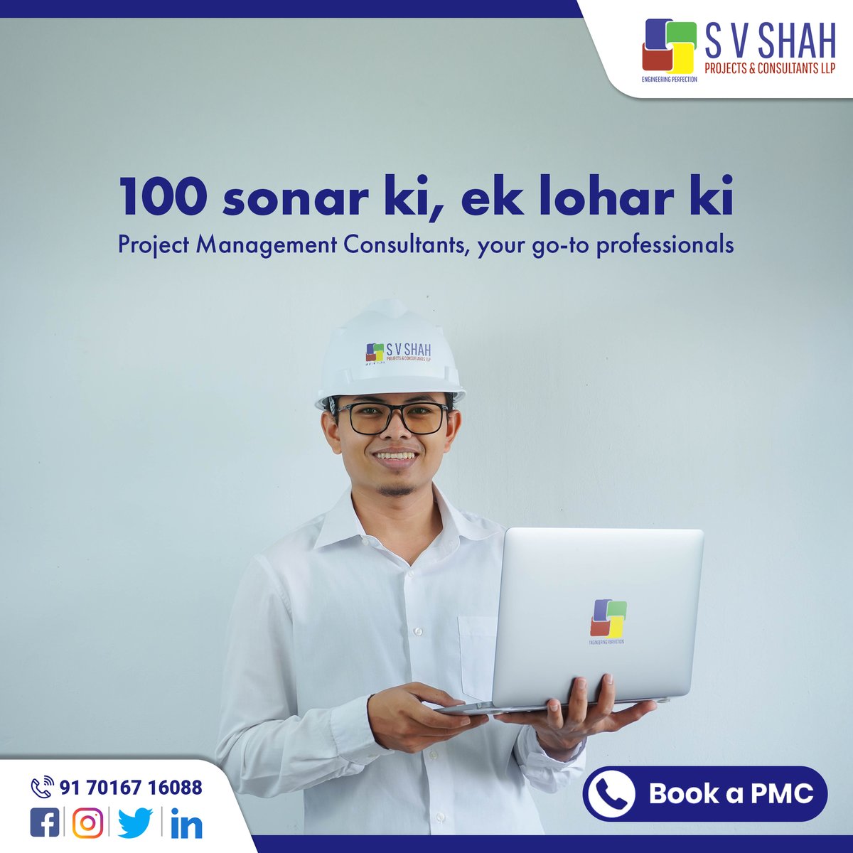 SVShahProjects's tweet image. Efficiency, Expertise, Excellence – that&apos;s what we bring to every project! 🌟 Book your PMC now and experience unmatched service with S V Shah Projects &amp;amp; Consultants LLP. 👷‍♂️📈

Call us on +91 70167 16088.

#SVShahProjectsandConsultants #PropertyInspection #projectmanagement