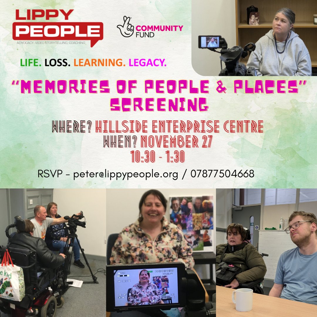 We're having a small screening and conversation event on Wednesday this week <a href="/Hillside_Leeds/">Hillside</a>.  If you would like to come and join us, please let Pete know on peter@lippypeople.org.