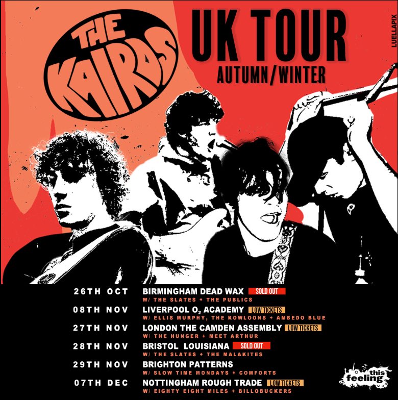 This Feeling (@this_feeling) on Twitter photo Coming up this week: Friday 🎸 <a href="/TheKairos1/">The Kairos</a> Brighton <a href="/PatternsBTN/">Patterns</a> + special guests <a href="/stmbanduk/">Slow Time Mondays</a> & <a href="/weareComforts/">COMFORTS ゚がパ</a>
🎟️ thisfeeling.co.uk/thekairos
🎶 open.spotify.com/playlist/4ZNgT… Coming up this week: Friday 🎸 <a href="/TheKairos1/">The Kairos</a> Brighton <a href="/PatternsBTN/">Patterns</a> + special guests <a href="/stmbanduk/">Slow Time Mondays</a> & <a href="/weareComforts/">COMFORTS ゚がパ</a>
🎟️ thisfeeling.co.uk/thekairos
🎶 open.spotify.com/playlist/4ZNgT…