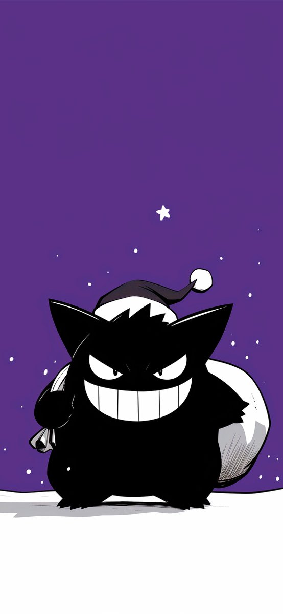 ItsDone2000's tweet photo. Christmas Gengar Wallpaper https://t.co/31wbcI5G1n