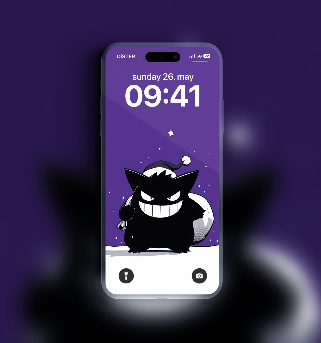 ItsDone2000's tweet photo. Christmas Gengar Wallpaper https://t.co/31wbcI5G1n