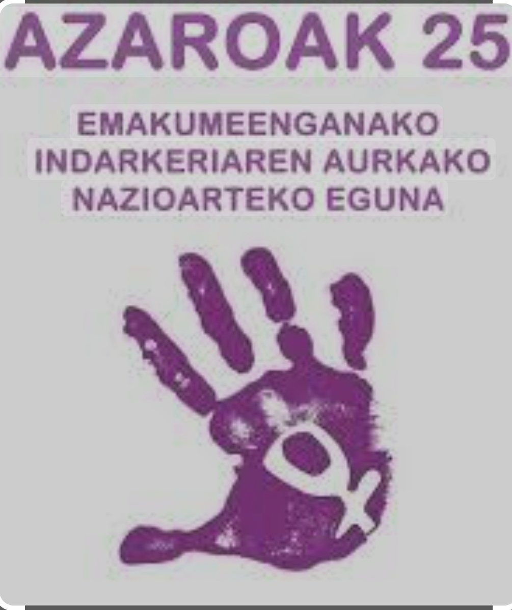 Ez bazara konponbidea, arazoa zara.
Indarkeria matxistarik EZ!