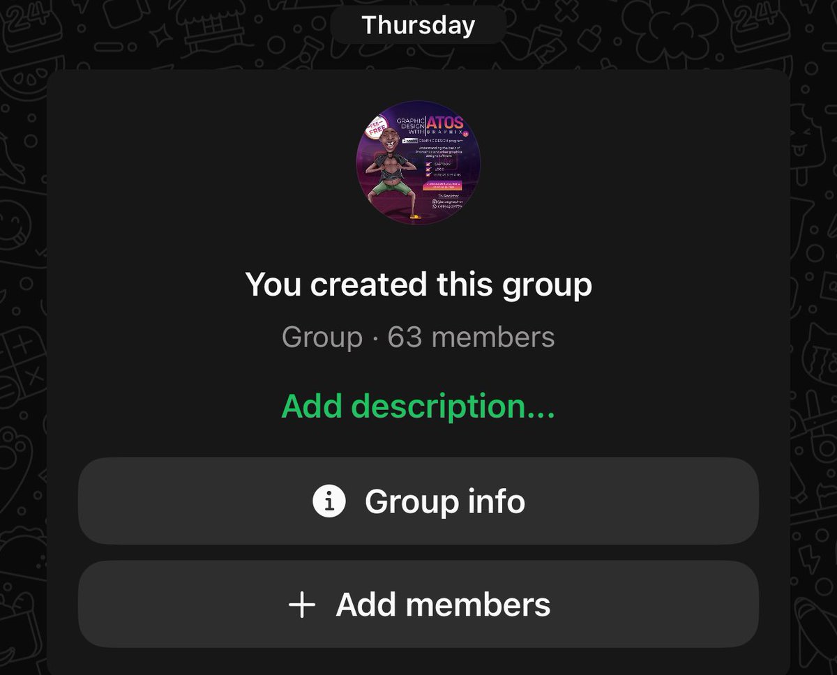 atosgraphix's tweet photo. Wow 🤩 
I have 63 people already.. God is great. 

If you still wanna join please use the following link 

https://t.co/eRWmEQrkM6 https://t.co/saB8N5S0XY