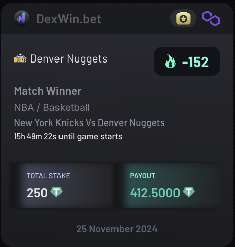 stephaniepicks's tweet photo. 🏀NBA Picks🏀 - Boosted Odds On DexWin 

Thunder ML at -171
Nuggets ML at -152

Today's Wager:
$450 ---> $728.5 💰

Is this one a lock? Repost if you're tailing! 🔥

DexWin has got you covered with all kinds of promos, just go ahead and sign up !! 😋
Link is in my Bio! 🔗

#GAMBLINGX #bettingtipster #NBATwitter #NBA