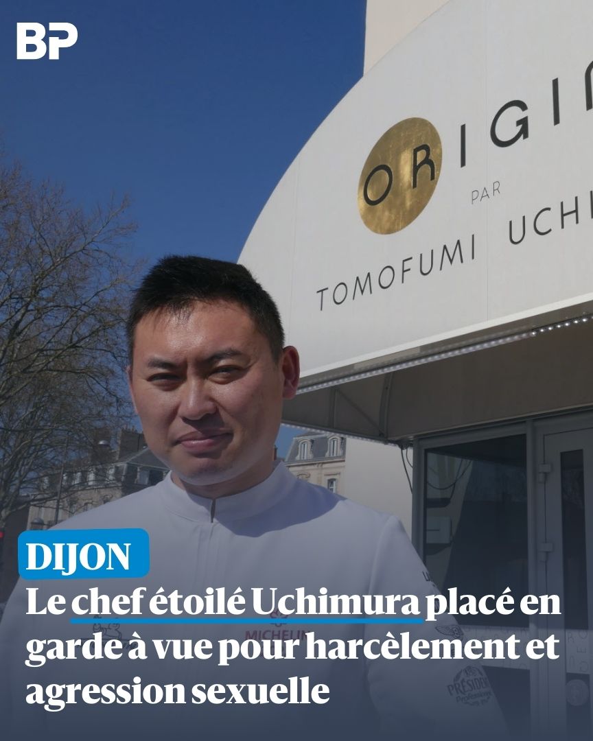 Depuis ce lundi matin, les enquêteurs entendent sous le régime de la garde à vue une personnalité du monde de la gastronomie : Tomofumi Uchimura, chef étoilé du restaurant "Origine" à #Dijon

👉 urls.fr/j3uu95