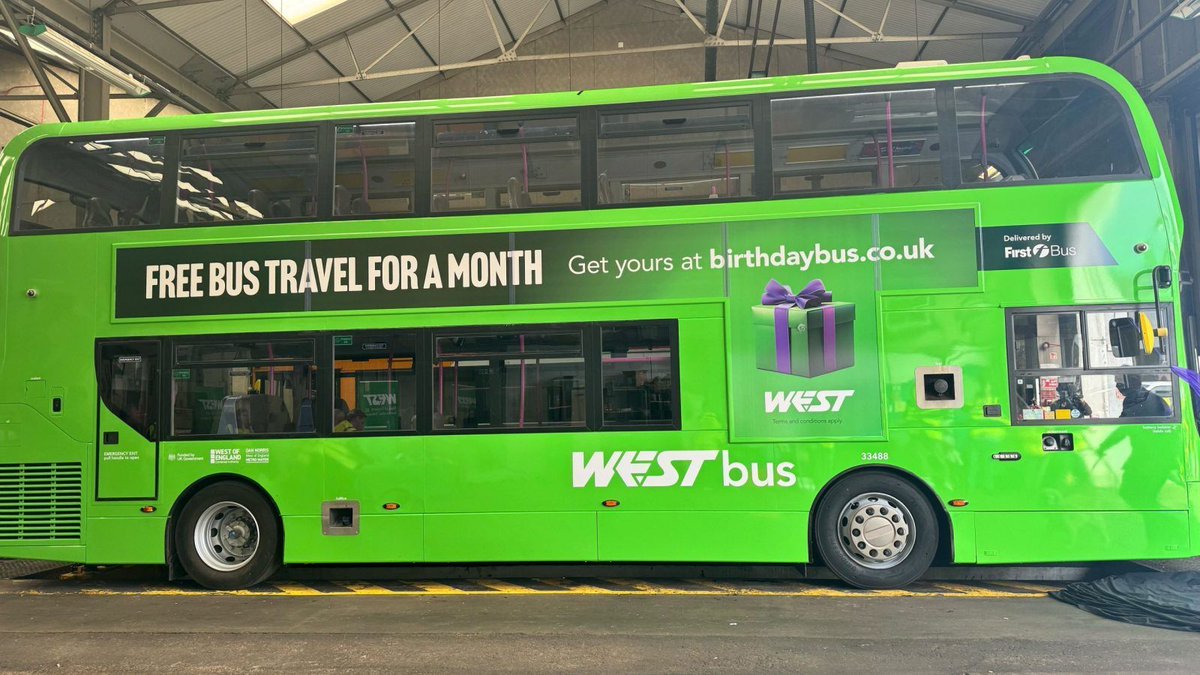 Get involved in Birthday Bus Scheme 🚍 

Birthday bus gives West of England residents free bus travel for their birthday month and a range of freebies from local businesses. 

Want to take part? buff.ly/3CJg5X6