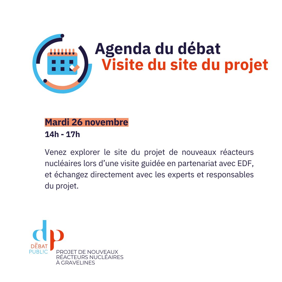 debatgravelines's tweet photo. 📆Une fin d'année riche en événements !

Découvrez le programme des prochaines semaines :

• 𝐃𝐞𝐬 𝐭𝐞𝐦𝐩𝐬 𝐟𝐨𝐫𝐭𝐬 avec une invitation de @WEO_TV, un ciné débat au cinéma Sportica à Gravelines et une réunion de présentation du projet à Dixmude en Belgique
• 𝐔𝐧𝐞 𝐯𝐢𝐬𝐢𝐭𝐞 𝐝𝐮 𝐬𝐢𝐭𝐞 𝐝𝐮 𝐩𝐫𝐨𝐣𝐞𝐭 avec @EDF
• 𝐃𝐞𝐬 𝐫𝐞́𝐮𝐧𝐢𝐨𝐧𝐬 𝐭𝐡𝐞́𝐦𝐚𝐭𝐢𝐪𝐮𝐞𝐬 pour aborder ensemble les sujets du cadre de vie et de l'environnement
• 𝐃𝐞𝐬 𝐝𝐞́𝐛𝐚𝐭𝐬 𝐦𝐨𝐛𝐢𝐥𝐞𝐬 sur les marchés de Saint-Omer et d'Audruicq

✅Pour rester informé, rendez-vous sur la page Agenda : https://t.co/UJcJnG0hf8

#debatgravelines