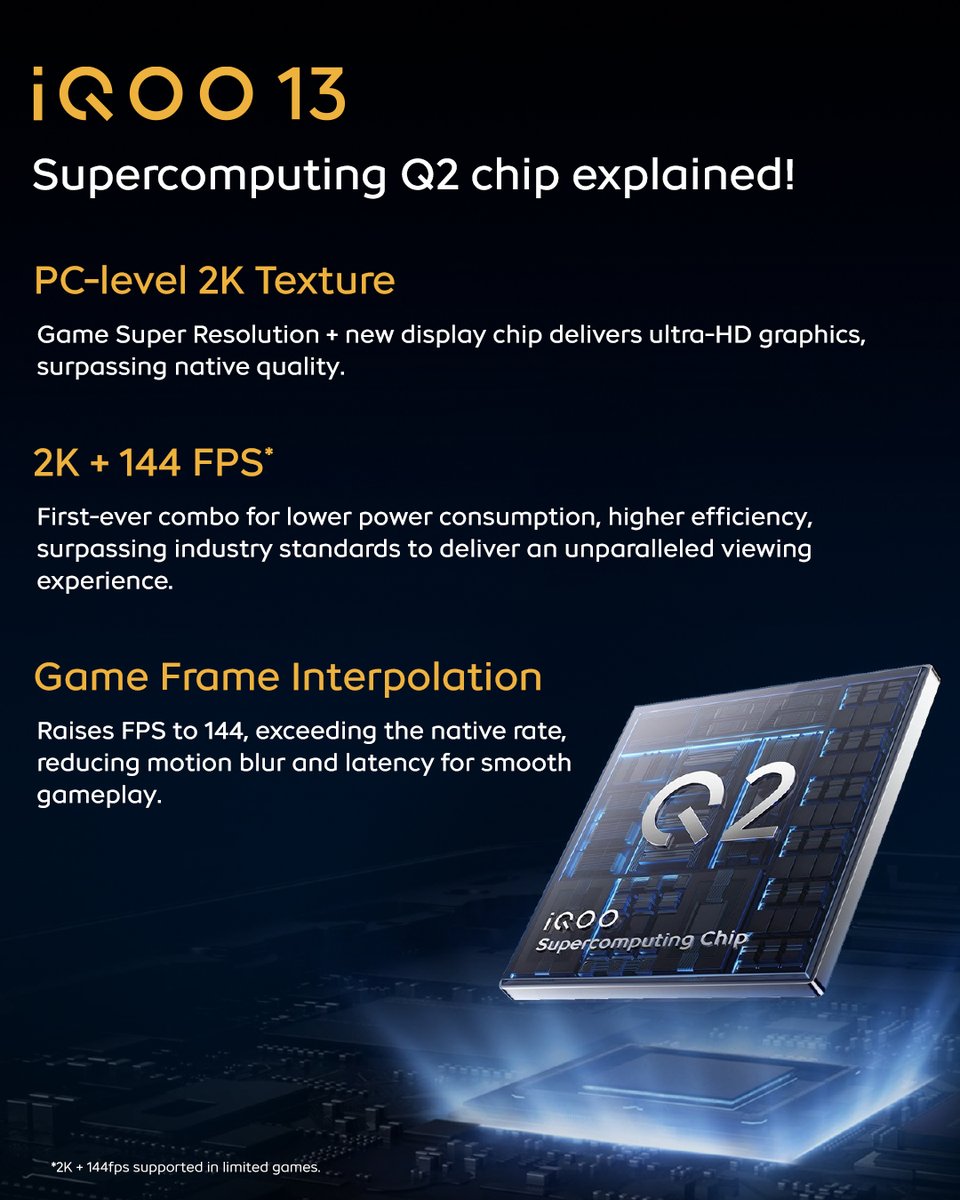 nipunmarya's tweet photo. Time to #BeTheGOAT in gaming with the powerful #SuperComputingChipQ2 in the #iQOO13. https://t.co/L3lEpLgwjo