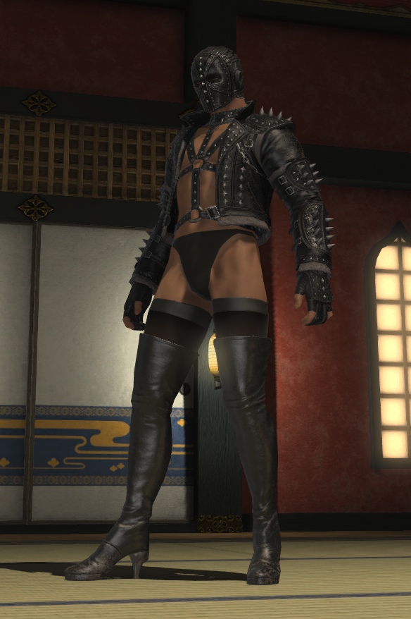 Armoured_Rubber's tweet photo. It's not just me. Games are absolutely getting kinkier these days. My Final Fantasy XIV character has gone full kink at this point. https://t.co/bv65hB1ZgY