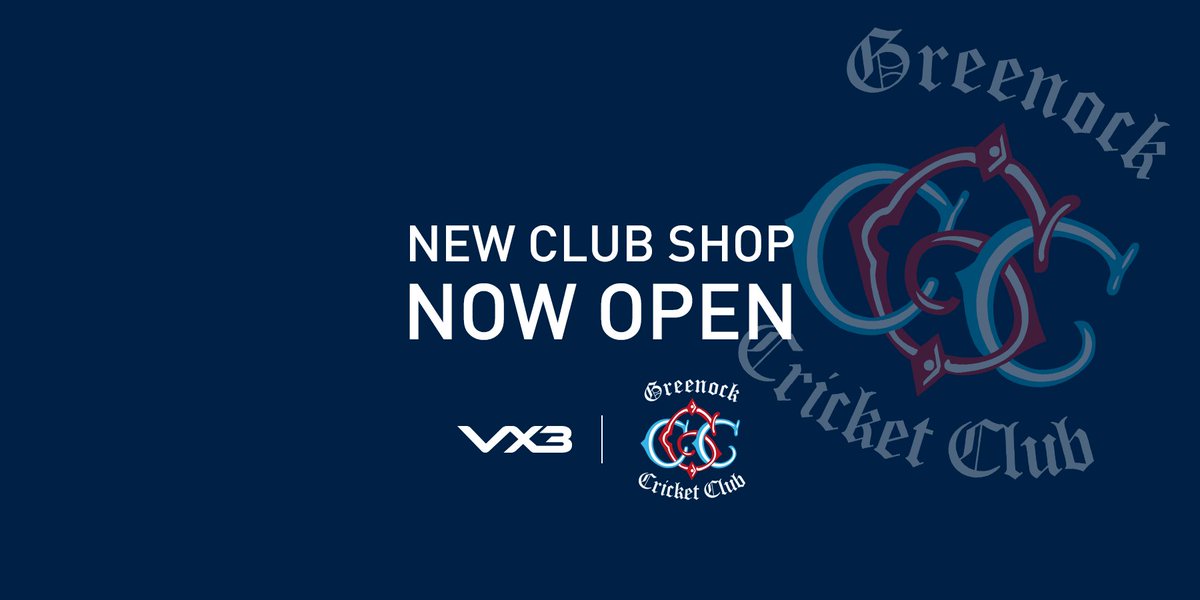 📢 Exciting news for Greenock CC!

We’ve partnered with @vx3apparel to launch our new online club shop! 🏏💚💛 Get your match kits, training gear, and casual wear—all in our iconic colours and crest.

Shop now: vx-3.com/collections/gr…

#GreenockCricketClub #VX3 #ClubGear
