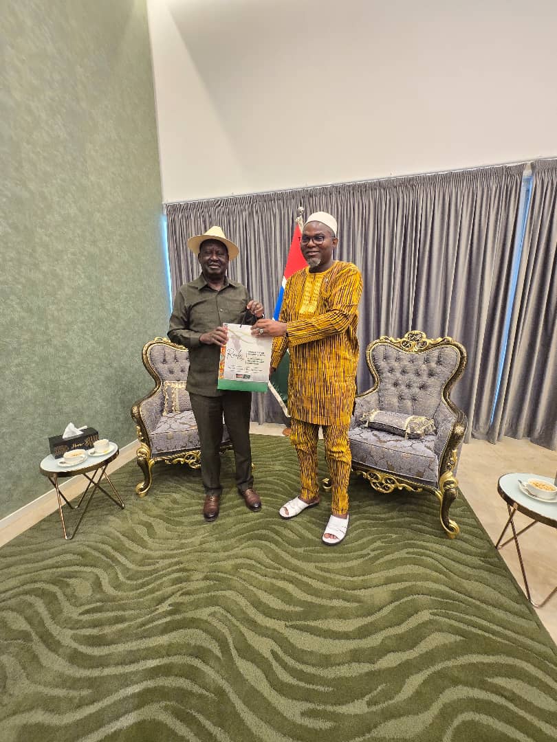 Gambia President, Adama Barrow, confirms that he will be voting for <a href="/RailaOdinga/">The Raila Odinga Amolo Foundation</a> for AUC chairman. He confirmed through his vice, Muhammad Jallow, this morning.

We are winning with a landslide!