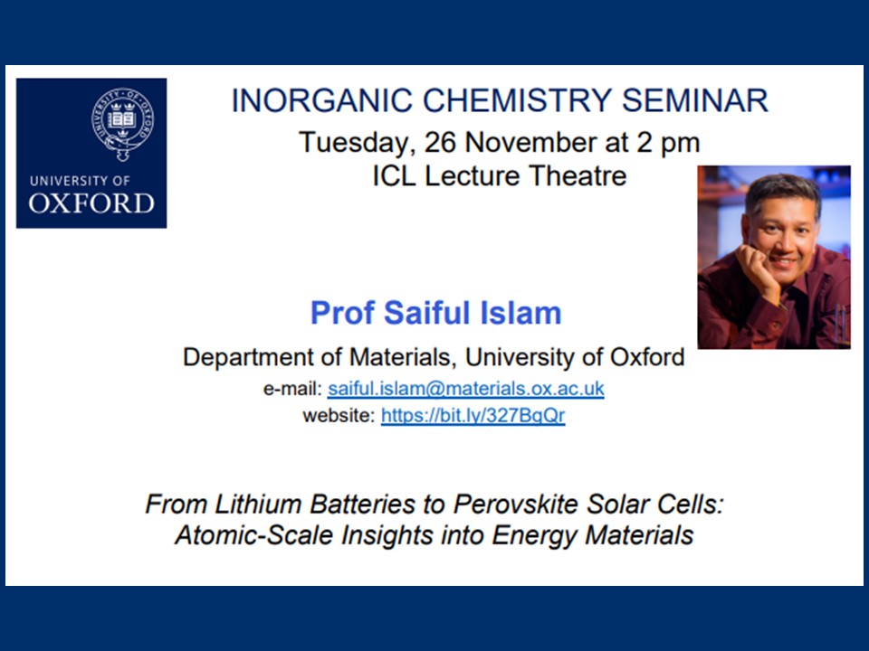 Prof Saiful Islam (@saifulchemistry) on Twitter photo Looking forward to giving a research seminar on energy materials very soon in <a href="/OxfordChemistry/">Oxford Chemistry</a> <a href="/mplsoxford/">MPLSOxford</a>.
3D glasses will be used to look at some of the crystal structures #3DspecsChem Looking forward to giving a research seminar on energy materials very soon in <a href="/OxfordChemistry/">Oxford Chemistry</a> <a href="/mplsoxford/">MPLSOxford</a>.
3D glasses will be used to look at some of the crystal structures #3DspecsChem