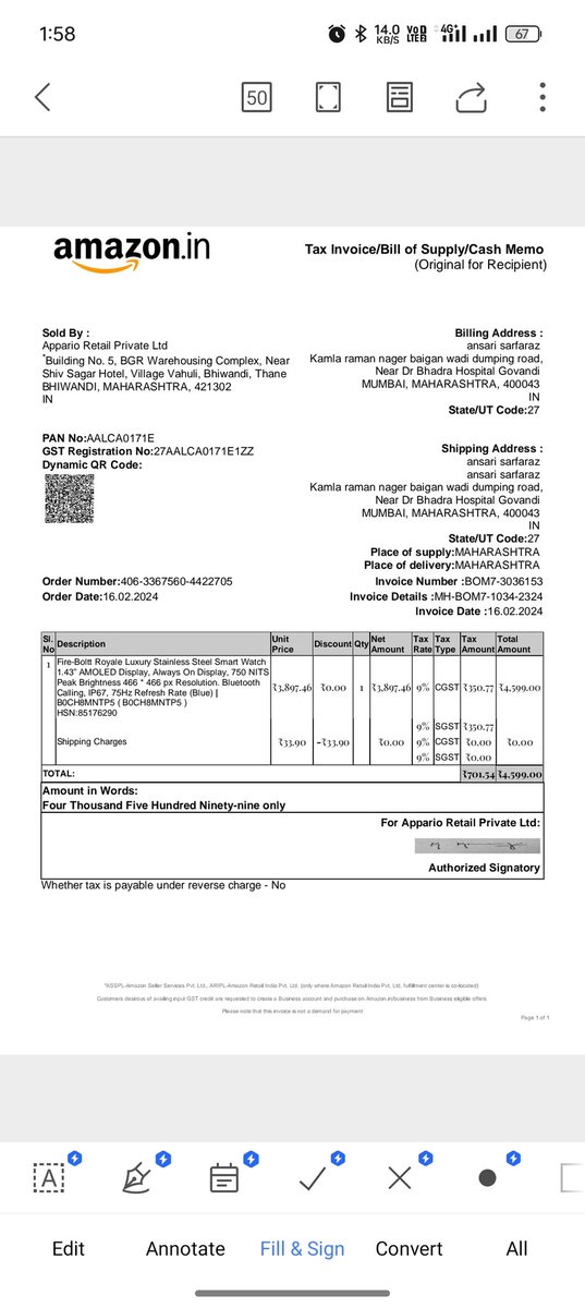 AnsariS74328594's tweet photo. @bolttsupport 
On16/02/2024 I purchased Firebolt Luxury Royale Watch from Amazon.On 07/11/2024 the watch stopped working.I submitted it to the service center for replacement.
But the company gave me another watch. I asked for the same watch and asked for a refund but they refused https://t.co/3O7hCSVUv0