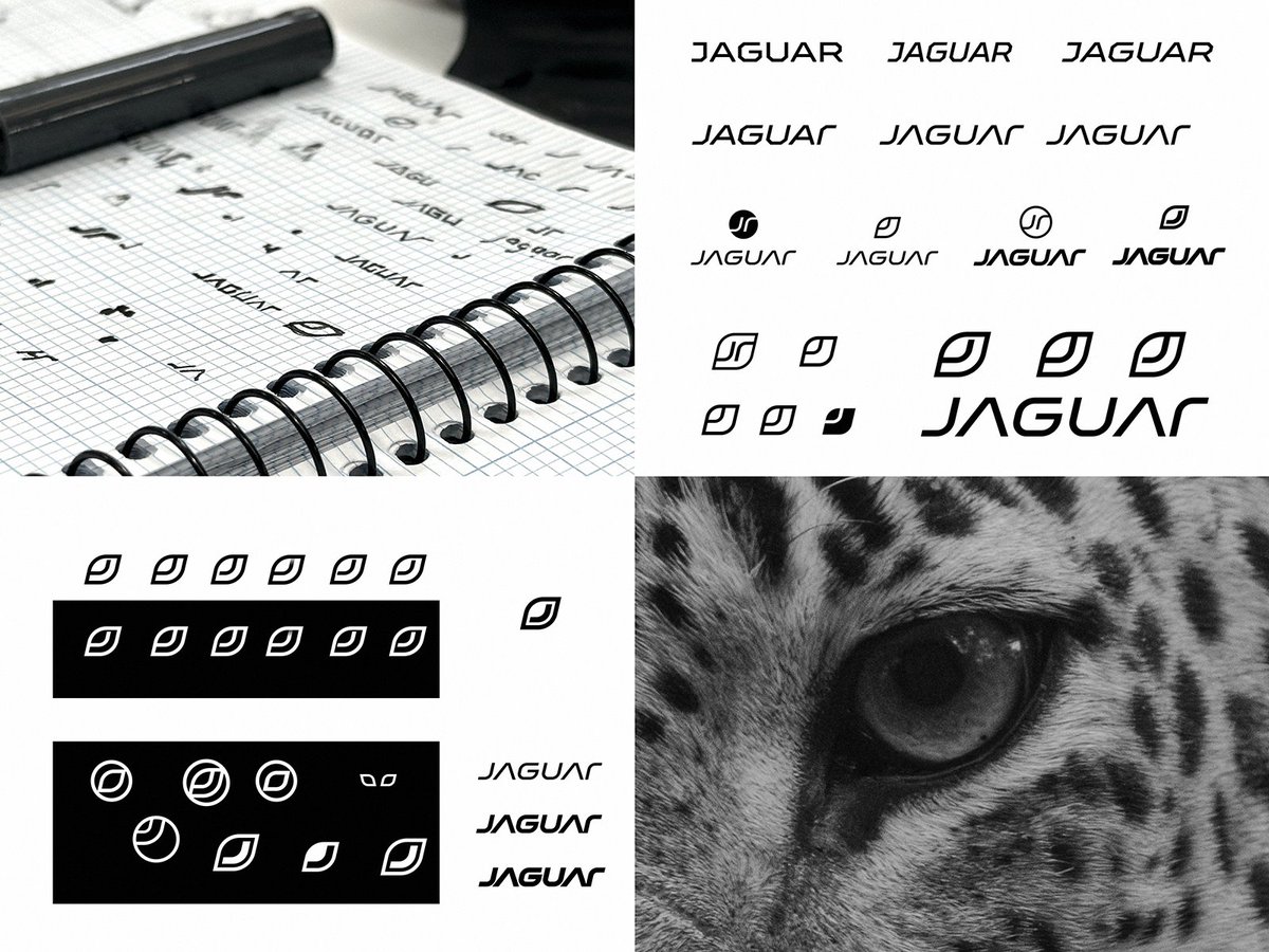 DmitryLepisov's tweet photo. I want to thank everyone for so much feedback (mostly positive) on my previous post! 

Many people asked me about the process of creating the logo, but honestly, it went much simpler than it seems 😅

The whole process took no more than an hour: 
- a bit of hand drawing, 
- experimenting with an aggressive and dynamic font, - exploring a symbol that would retain something of a jaguar while being simple and abstract at the same time.

And voilà — the idea didn’t take long to appear! 
No secrets or complex techniques — sometimes the best ideas come from simplicity.

P.S. The comments about kerning are especially funny. Relax, guys, this is just a rough draft and a stream of consciousness! 😊