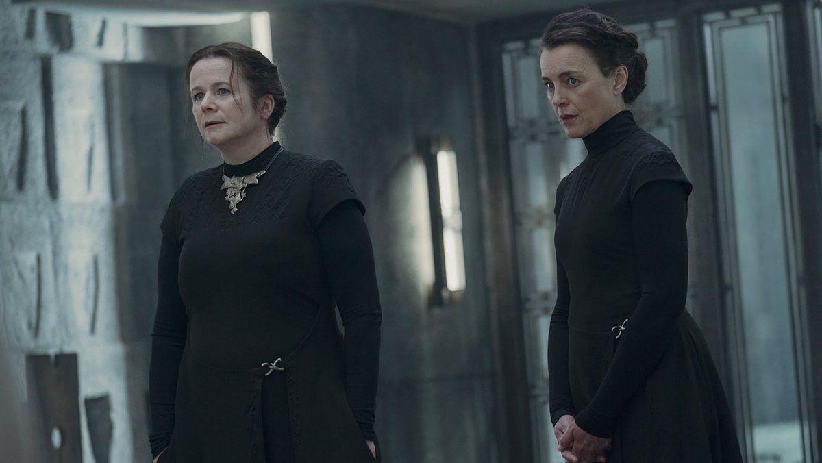 TSoS_'s tweet photo. One of my favourite aspects of #DuneProphecy is the fact that this high budget sci-fi show is led by two women in their mid 50s. Very unconventional in general and practically unheard of in sci-fi. Olivia Williams &amp; Emily Watson carry this show so effortlessly on their backs. https://t.co/a8O04lBI2N